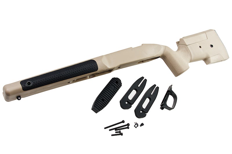 Maple Leaf MLC-S1 Rifle Stock Conversion Kit for Marui VSR-10 Sniper (Tan)