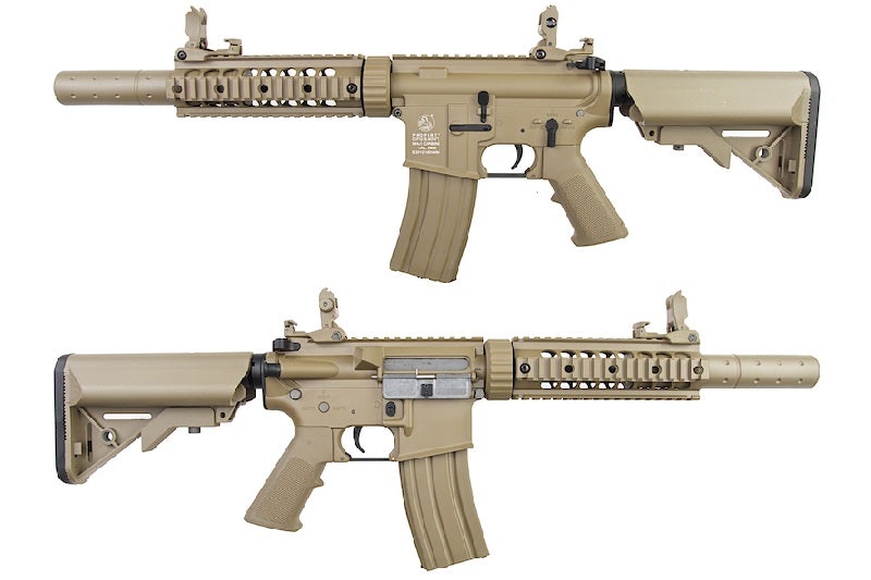 Cybergun Metal Colt M4 Silent OPS AEG Rifle (Tan)