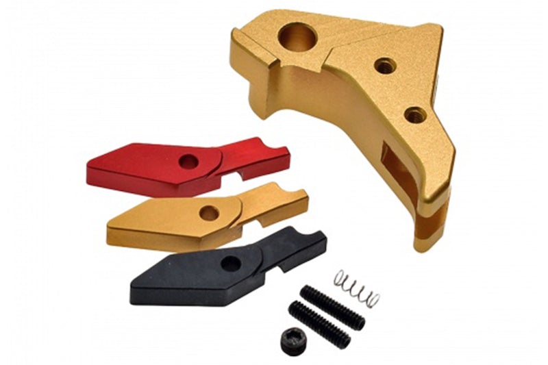 COWCOW Technology Aluminum CNC Tactical G Trigger for all Tokyo Marui G Series GBB (Gold)
