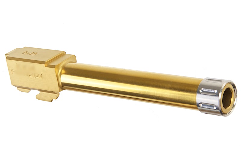 Guns Modify KM G17 Stainless Steel Threaded Barrel with Inner Barrel for TM G17 (Gold Nitride)