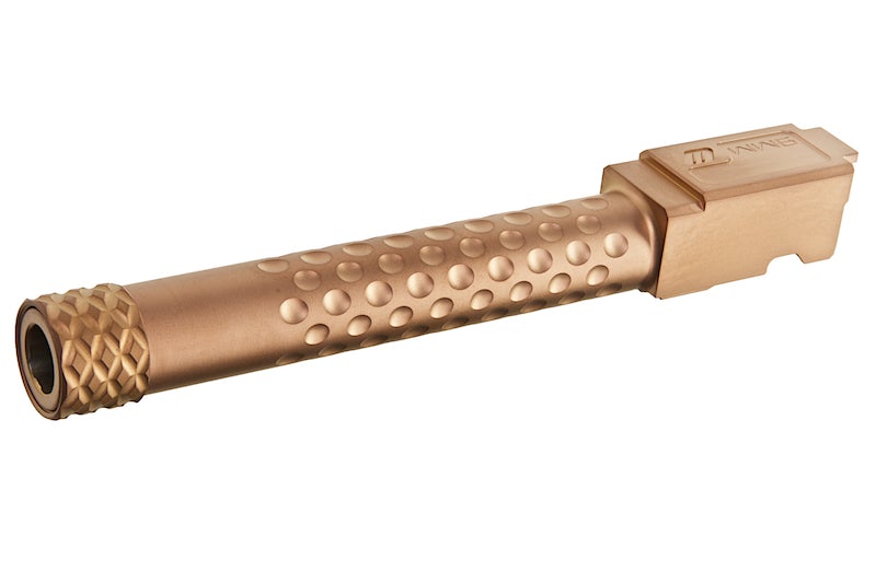 PTS ZEV Threaded Barrel,  Inner Barrel w/ Steel Protector for Tokyo Marui G17 (Gold)