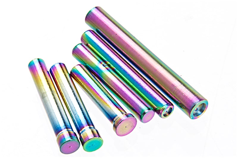 Dynamic Precision Stainless Steel Pin Set for TM G17/ G18C GBB (Rainbow)