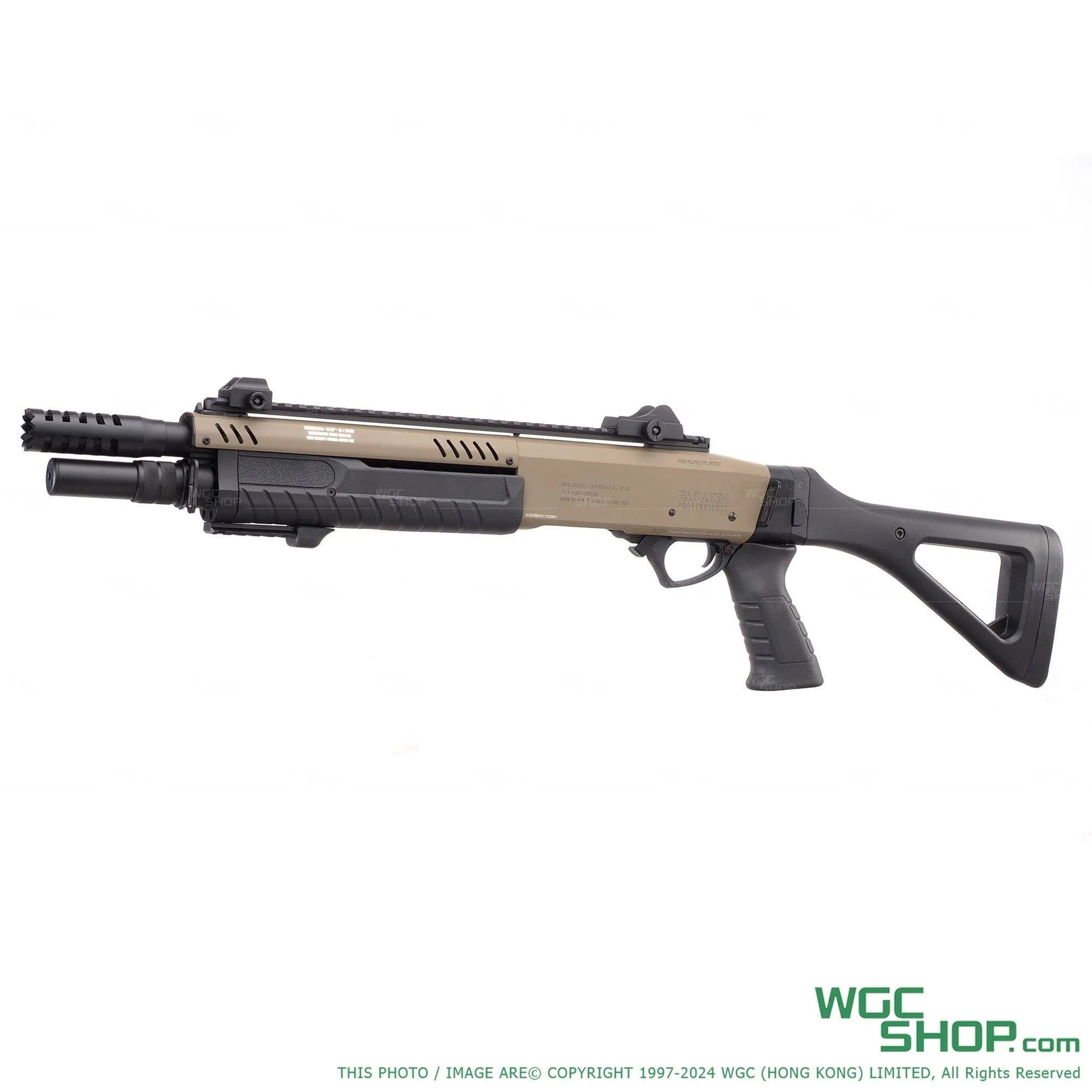 BO FABARM STF12 Compact 11 Inch Gas Pump Action Shotgun Airsoft
