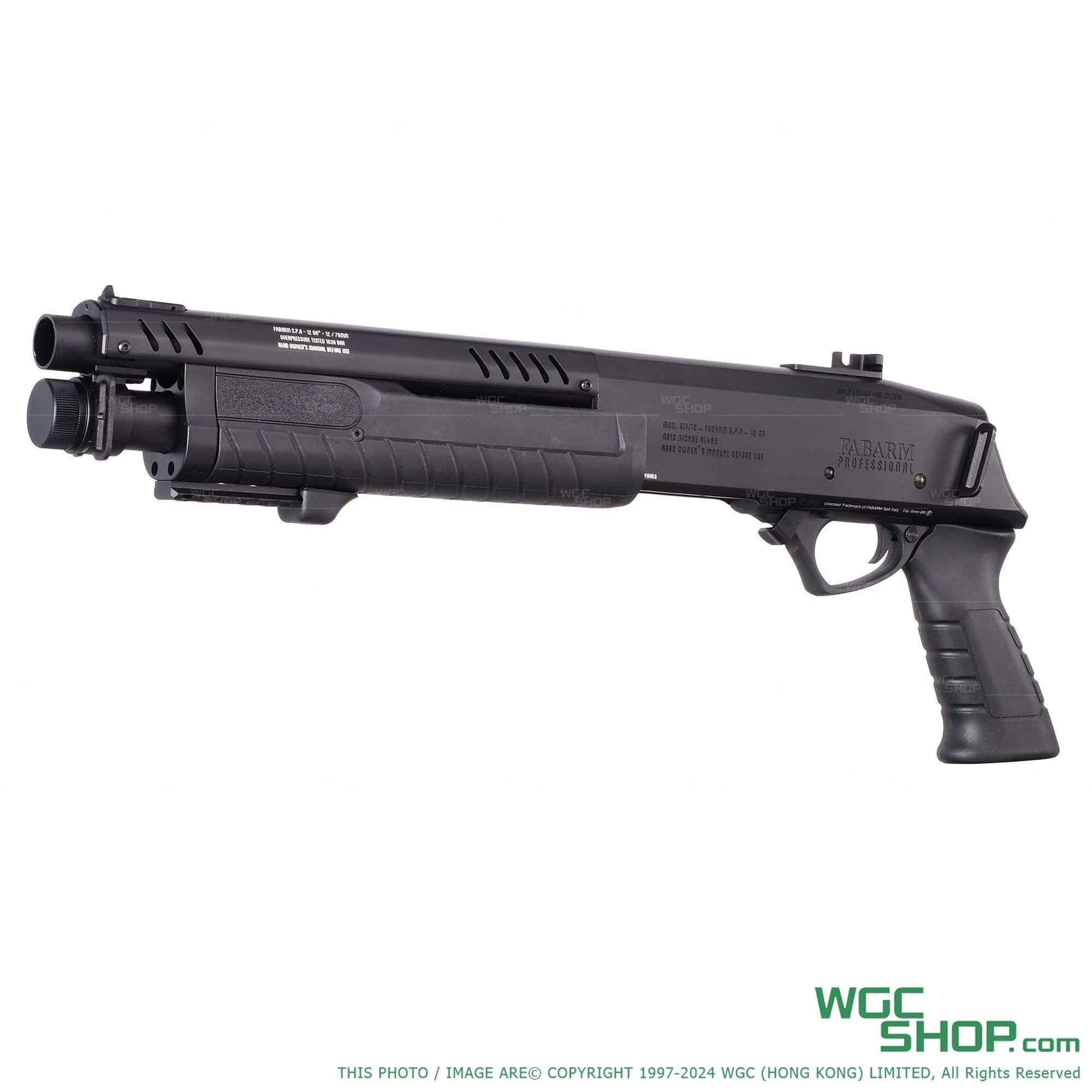 BO FABARM STF12 Short Initial 11 Inch Gas Pump Action Shotgun Airsoft