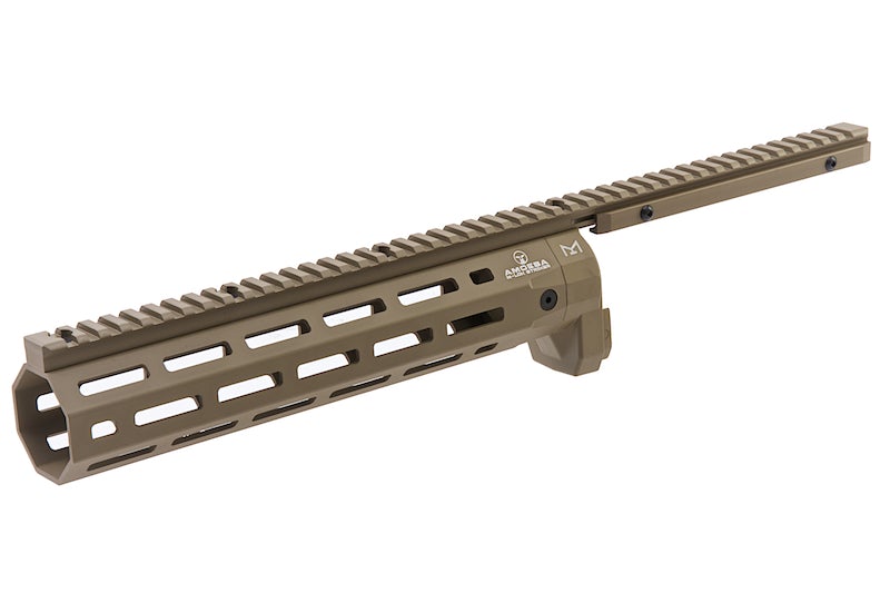 ARES Amoeba CNC M LOK Handguard for Amoeba STRIKER Series (Dark Earth)