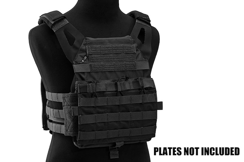 Crye Precision (By ZShot) Jumpable Plate Carrier JPC 2.0 w/ Flat M4 Molle Front Flap (L Size / Black