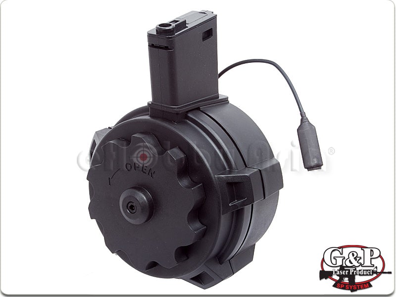 G&P 1700rd Attack Type II Drum Magazine for M4/M16 AEG (BK)