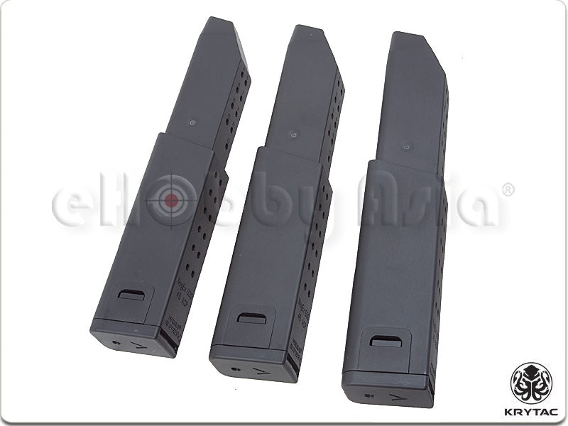 KRYTAC 95 Rds Magazine For Kriss Vector AEG Airsoft Rifle (3pcs)