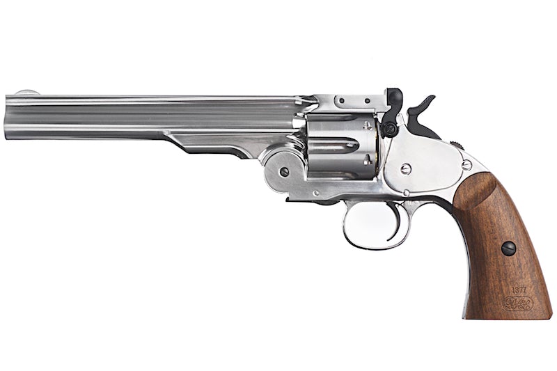 Gun Heaven 793 1877 MAJOR 3 6mm Co2 Revolver (Silver)