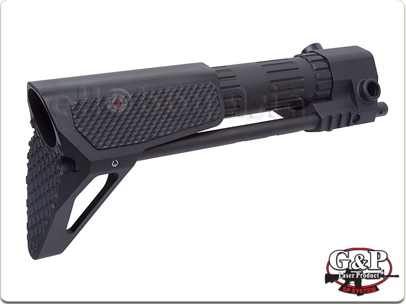 G&P M4 AEG PDW Stock Slim (Checker, Black)