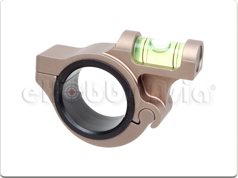 Blackcat Heavy Duty 25/30mm Bubble Level Scope Mount Ring (Tan)