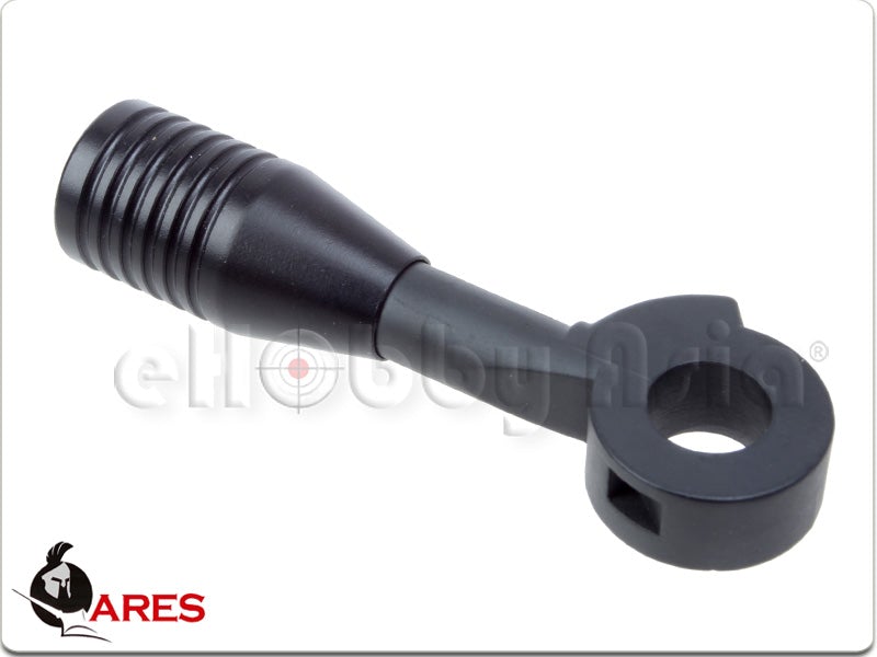 ARES (ARES) Striker S1 Zine Alloy CNC Cocking Handle (Matt Gray, Type 4)