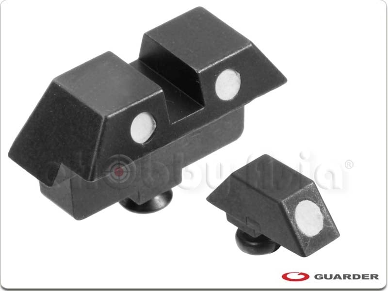 Guarder Steel Night Sight for Marui G17 GBB (Fluorescent White)