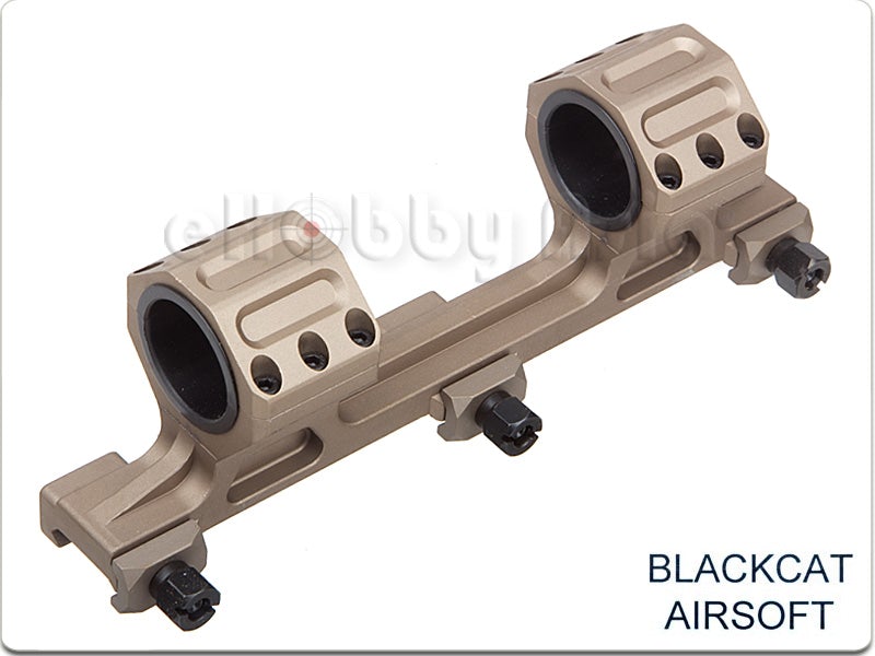 Blackcat Airsoft 25/30mm GE Big Dual Scope Mount (Tan)
