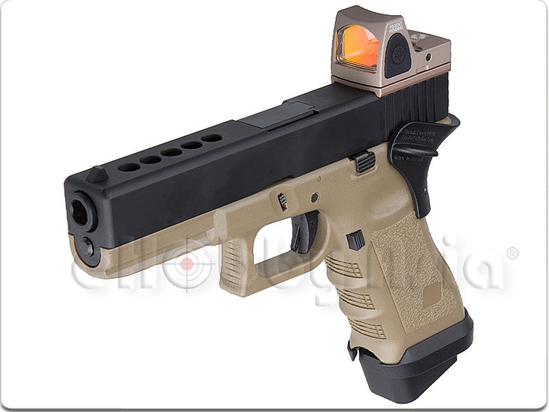 Blackcat Adjustable LED Red Dot Sight Set (Tan)