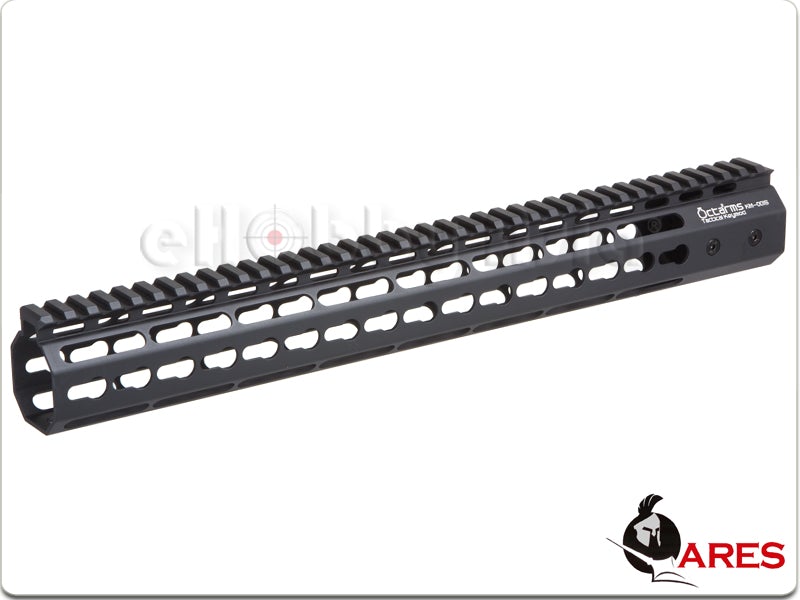 ARES Octarms 15 Inch Tactical Keymod System Handguard Set (Black)