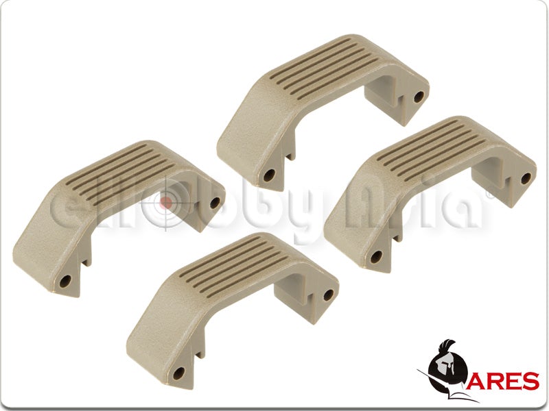 Amoeba (ARES) M4 Handguard Half Cover Unit (4pcs Set, Dark Earth)