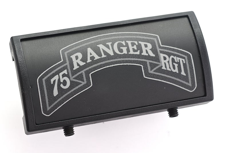Custom Gun Rails (CGR) Aluminum Rail Cover (75 Ranger Regiment Scroll, Large Laser Engraved Aluminum