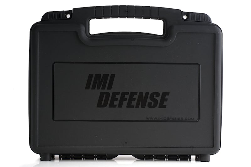 IMI Defense Plastic Pistol Case Large Size w/ Plastic Holster LVL1/LVL2, Magazine pouch & Safety Fla