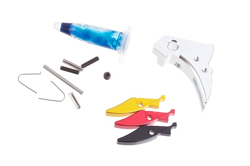 Guns Modify Aluminum Trigger for Marui Model 17, 18C, 26 (STD Style Ver 3/ Silver)