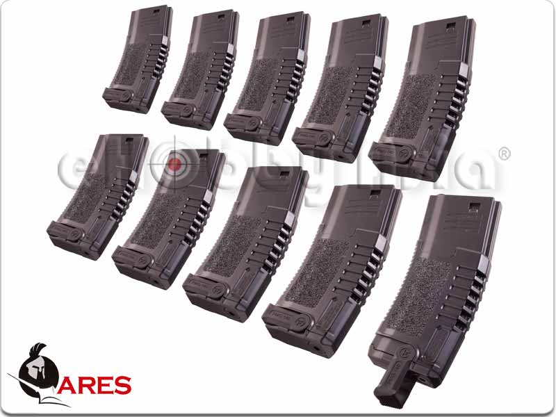 Amoeba M4/M16 140rd AEG Class Box Set Magazine (10pcs Set, Black)