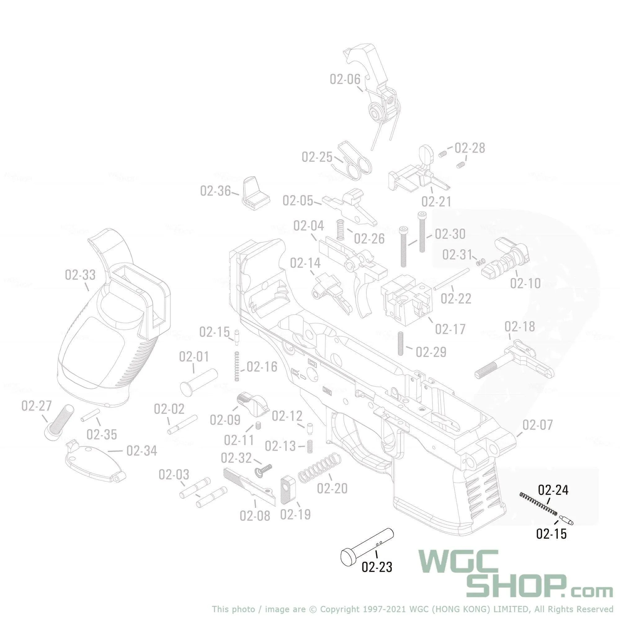 APFG Original Parts - MPX GBB Front Takedown Pin ( 02-15 / 02-23 / 02-24 )