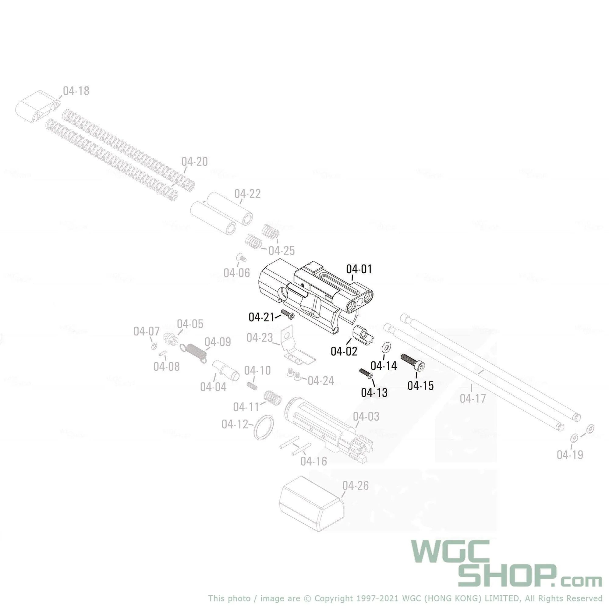 APFG Original Parts - MPX GBB Bolt ( 04-01 / 04-02 / 04-13 / 04-14 / 04-15 / 04-21 )