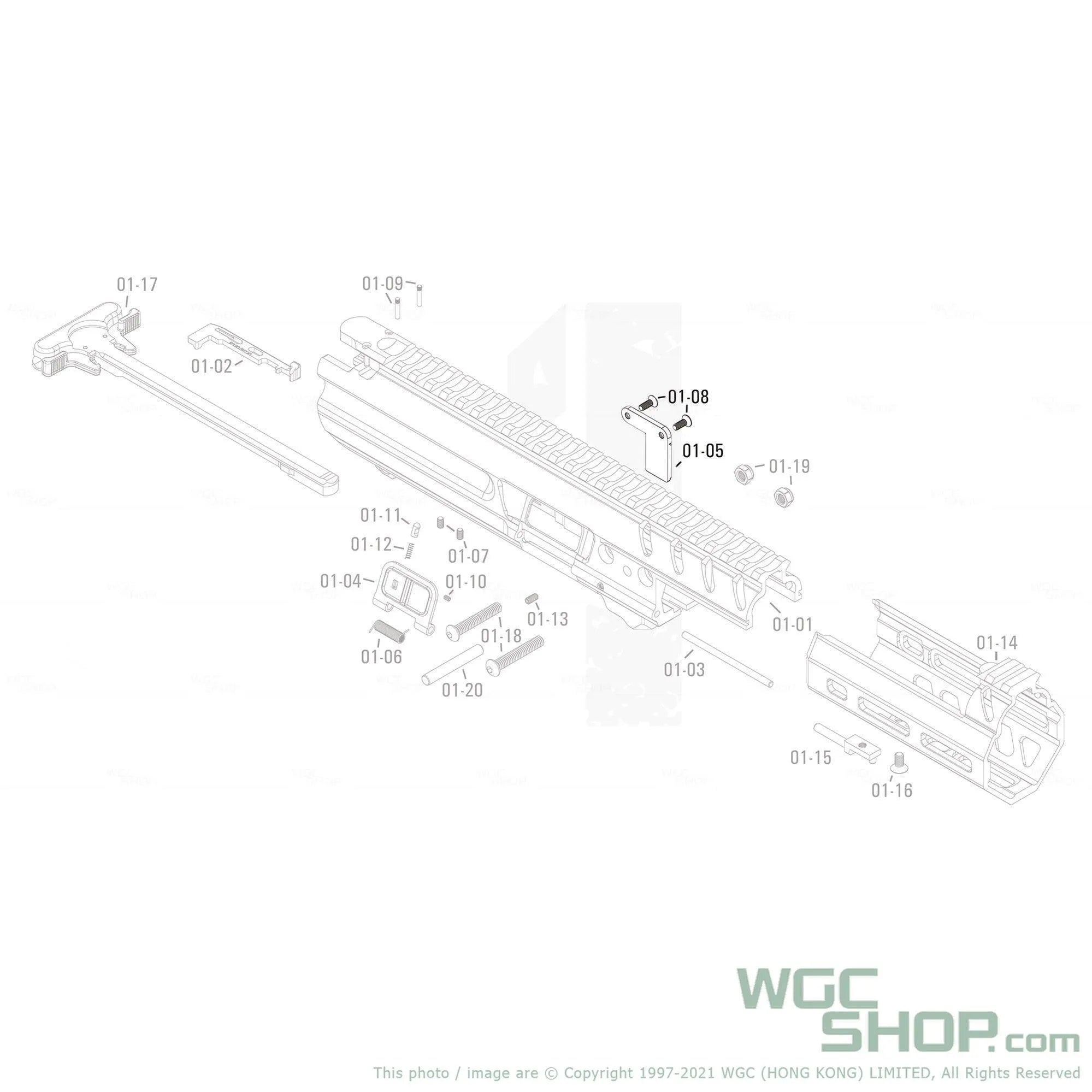 APFG Original Parts - MPX GBB Fake Extractor ( 01-05 / 01-08 x 2 )