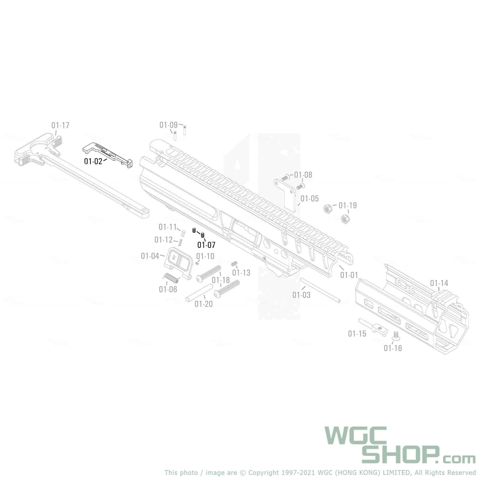 APFG Original Parts - MPX GBB Hammer Connecting Level ( 01-02 / 01-07 x 2 )