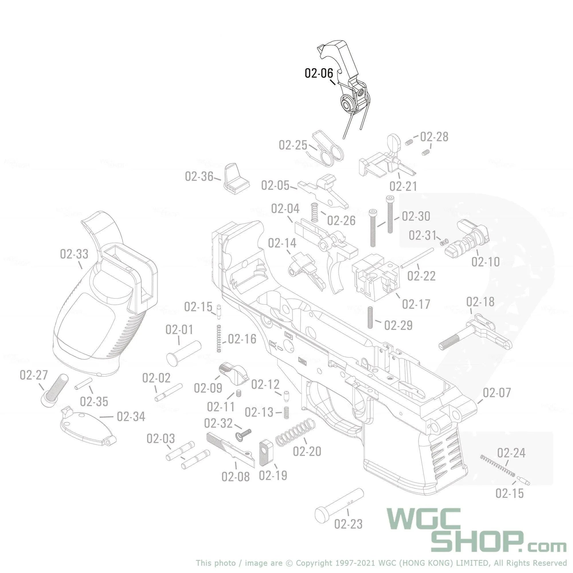 APFG Original Parts - MPX GBB Hammer Unit ( 02-06 )
