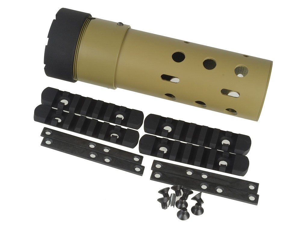 Madbull PRI Licensed GIII Round 7 inch Rail Handguard (TN, Carbon Fiber)