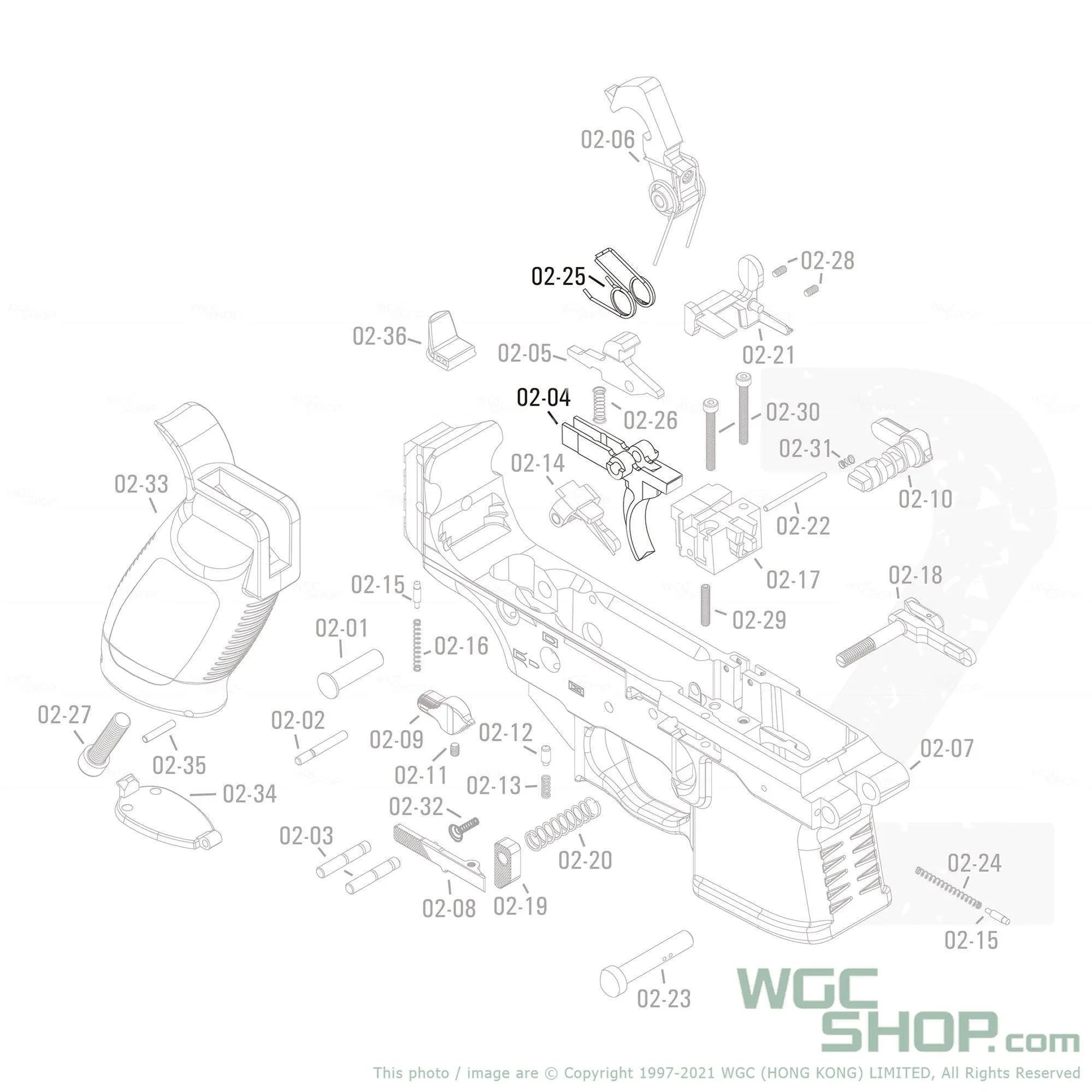 APFG Original Parts - MPX GBB Trigger Set ( 02-04 / 02-25 )