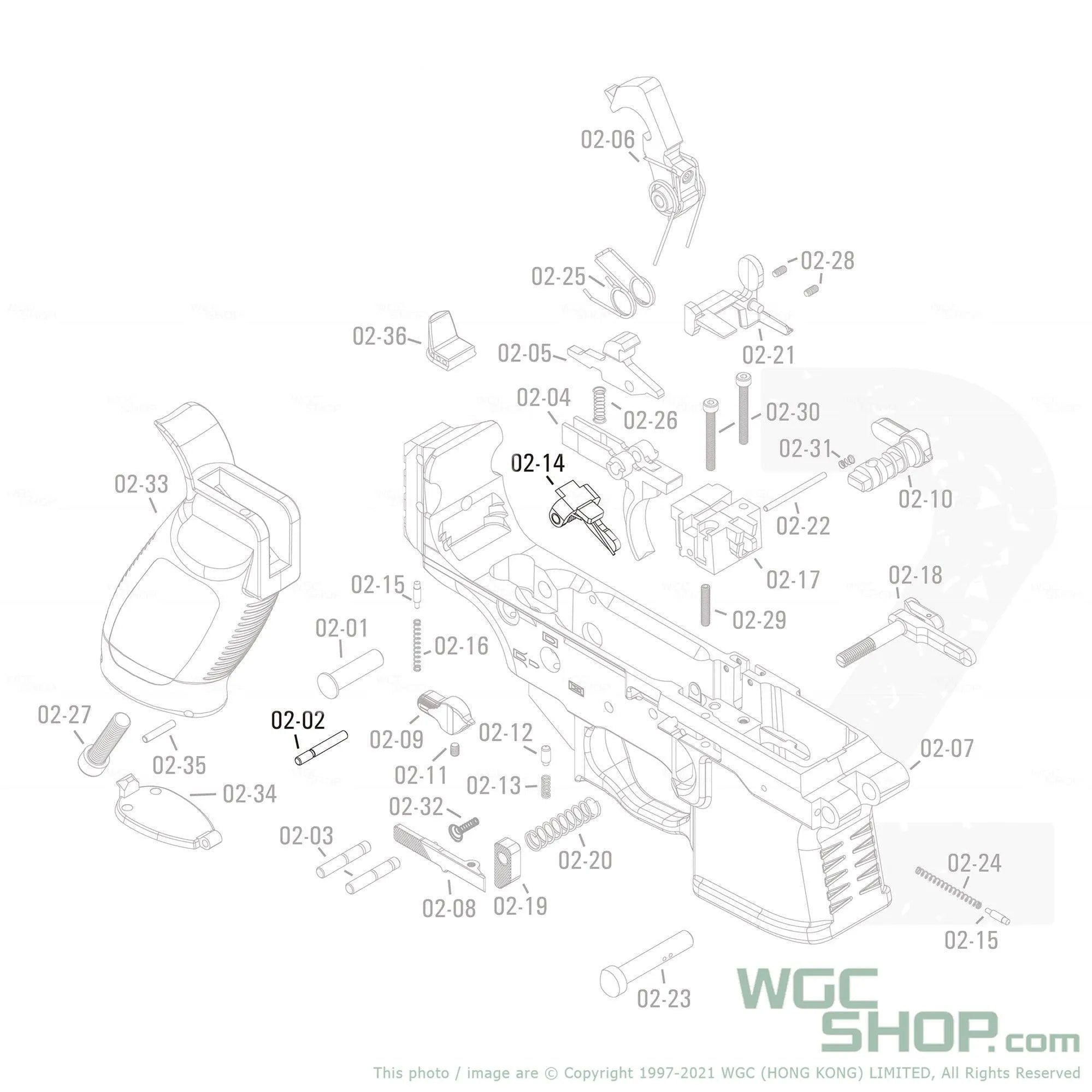 APFG Original Parts - MPX GBB Auto Sear Unit with Pin ( 02-14 / 02-02 )