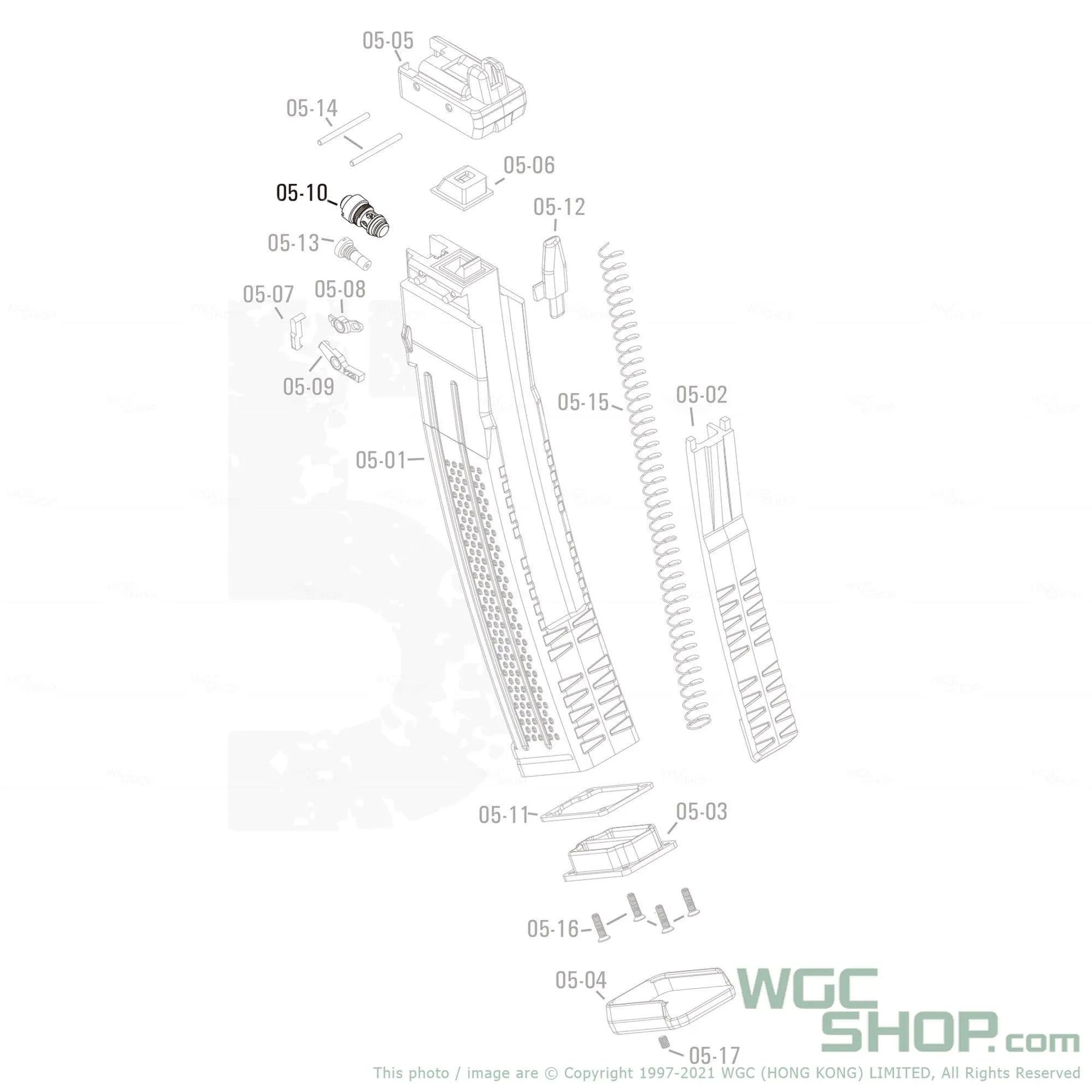 APFG Original Parts - MPX GBB Magazine Valve ( 05-10 )