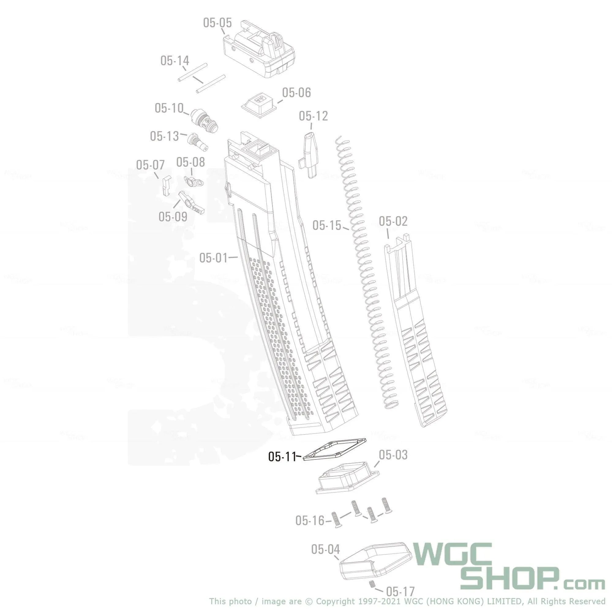 APFG Original Parts - MPX GBB Magazine Seal Rubber ( 05-11 )