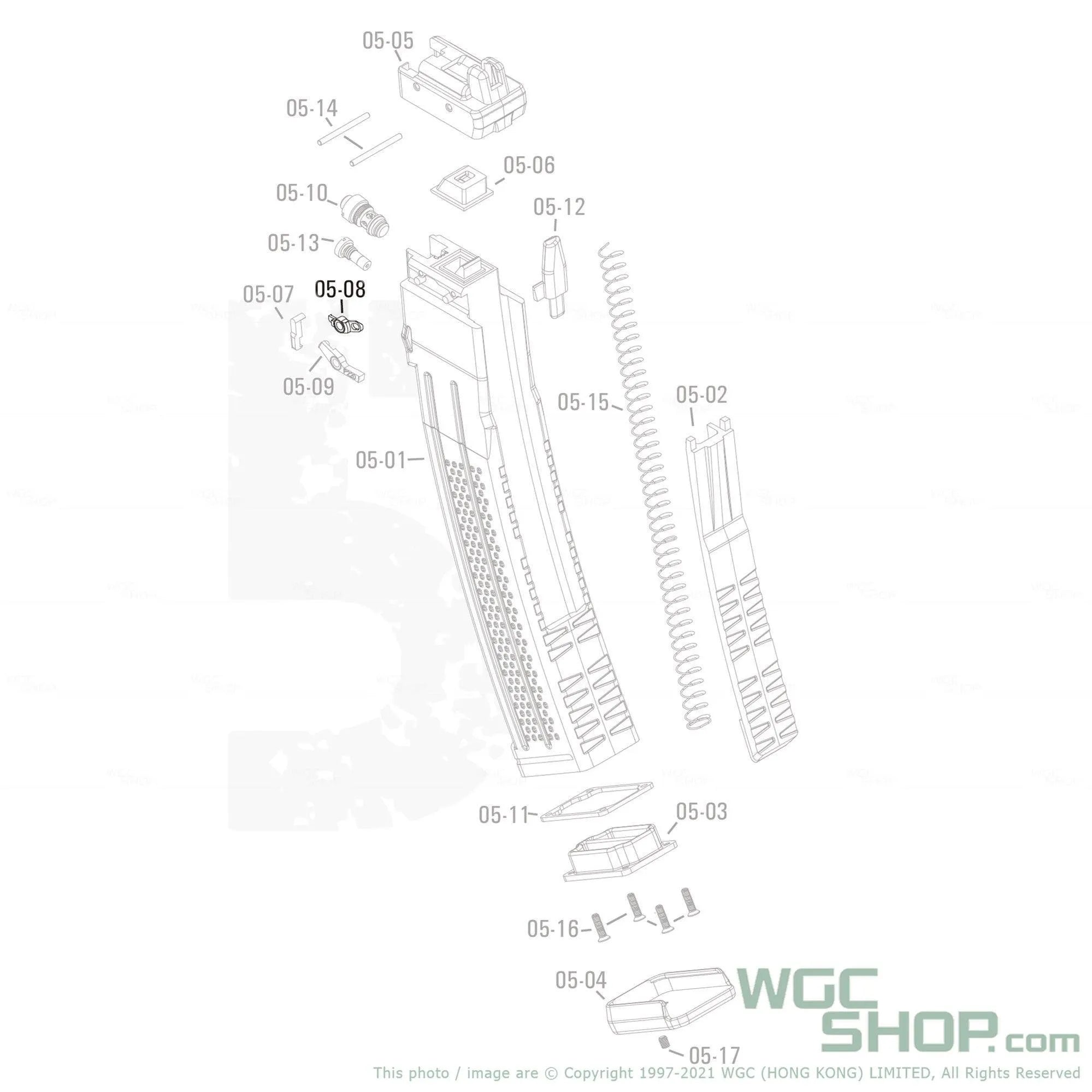 APFG Original Parts - MPX GBB Magazine Rocker Arm-Front ( 05-08 )