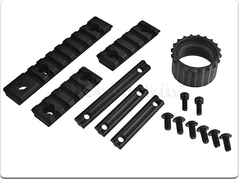 Madbull Troy Licensed TRX BattleRail 7 inch w/ 3 bonus Quick-Attach Rail Sections.