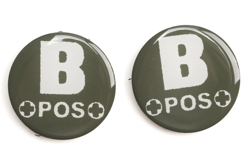 TMC James Glow in Dark Blood Type Patch (B+ / Olive Drab)