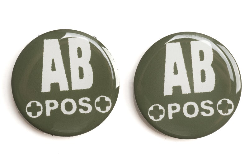 TMC James Glow in Dark Blood Type Patch (AB+ / Olive Drab)