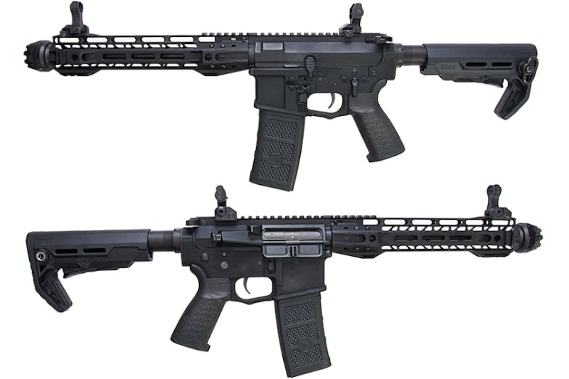 G&P Transformer Compact M4 Airsoft AEG with 12 inch QD Front Assembly Cutter Brake (Black)