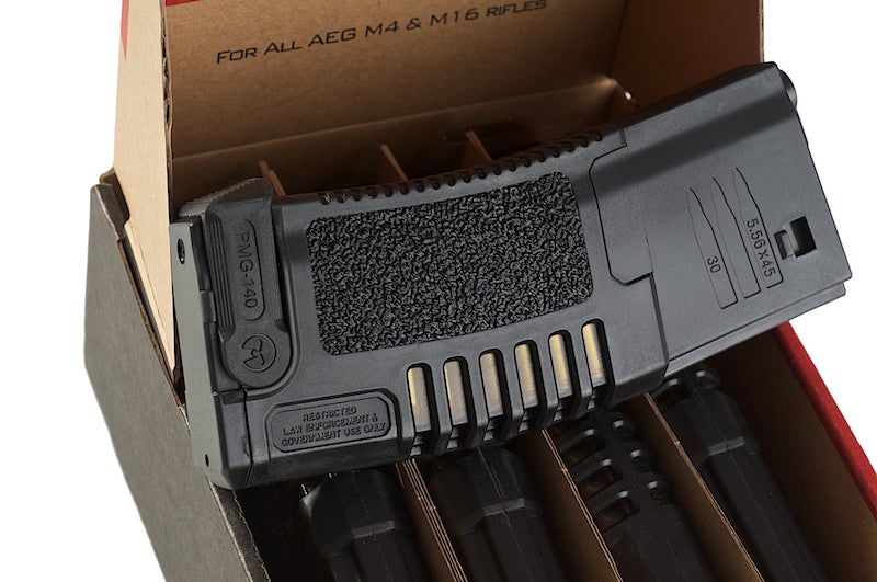 Amoeba M4/M16 140rd AEG Magazine (5pcs Set, Black)