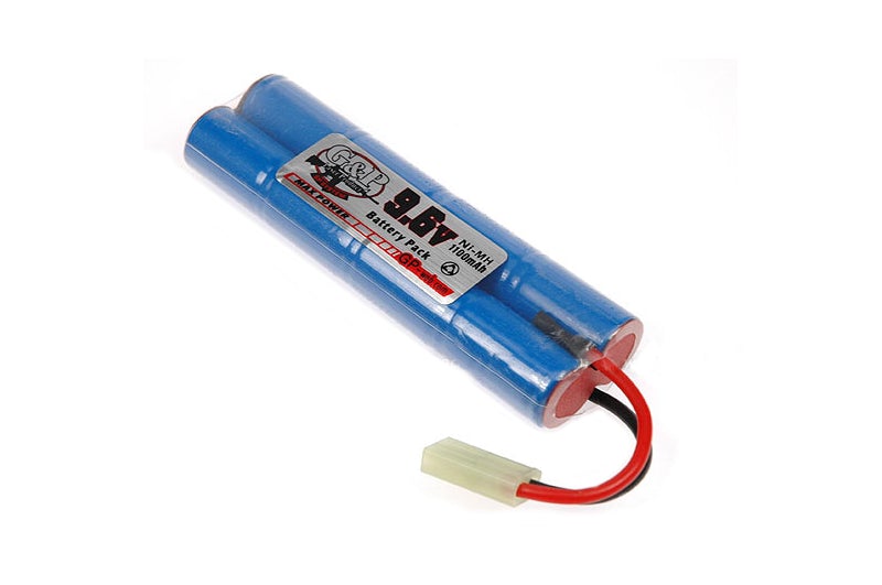 G&P 9.6V 1100mAh Rechargeable Battery (NiMH, Mini Type)