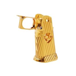 5KU Tokyo Marui Hi Capa GBB Airsoft Grip (Infinity, CNC Aluminum, Type 4) - Gold