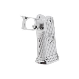 5KU Tokyo Marui Hi Capa GBB Airsoft Grip (Infinity, CNC Aluminum, Type 4) - Silver