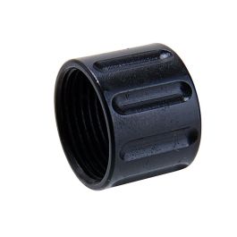 5KU Vertical Knurling Threaded Protector - 14mm CCW - Black
