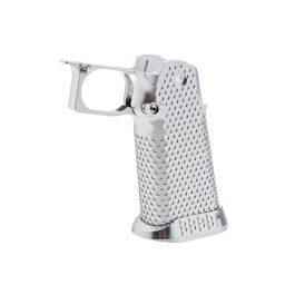 5KU Tokyo Marui Hi Capa GBB CNC Aluminum Grip (Infinity Style, Type 1) - Silver