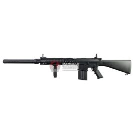 A&K SR25 Airsoft AEG Airsoft Rifle (Fixed Stock) - Black