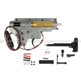 G&P 8mm Bearing Complete Gearbox Set for M4 Series (Rear Wiring / Tamiya Connector)