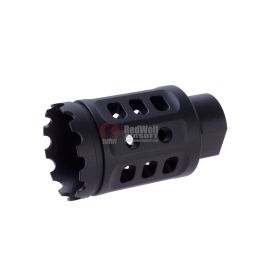 G&P Meat Cutter (S) for Tokyo Marui M16 Series (14mm CW & CCW Adaptor included) - Black