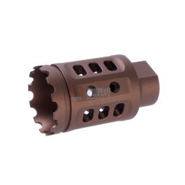 G&P Meat Cutter (S) for Tokyo Marui M16 Series (14mm CW & CCW Adaptor included) - Sand